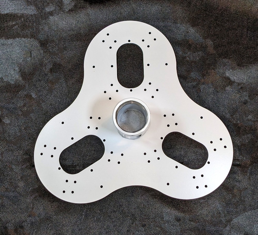 1-1/2" NPT Triple Camera Mount White | Mounting Solution | Surveillance Mount