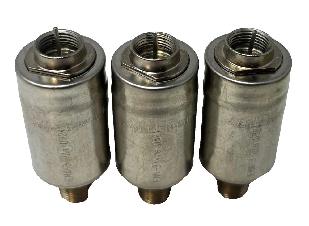 EMI Feedthrough Filters – Threaded Shielded RF Line Filters (Qty 3)