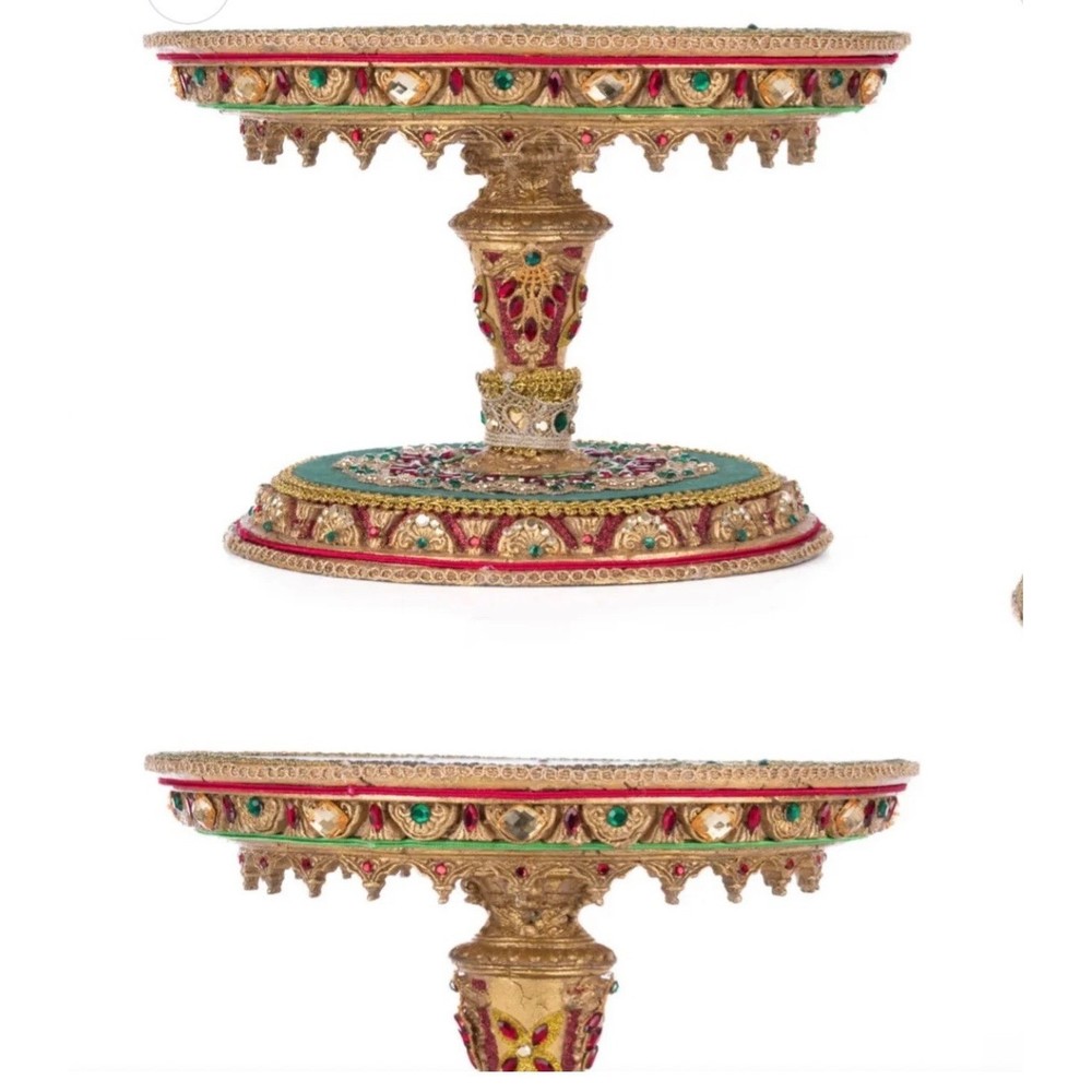 Katherine's Collection Christmas Castle Cake Plate Stand