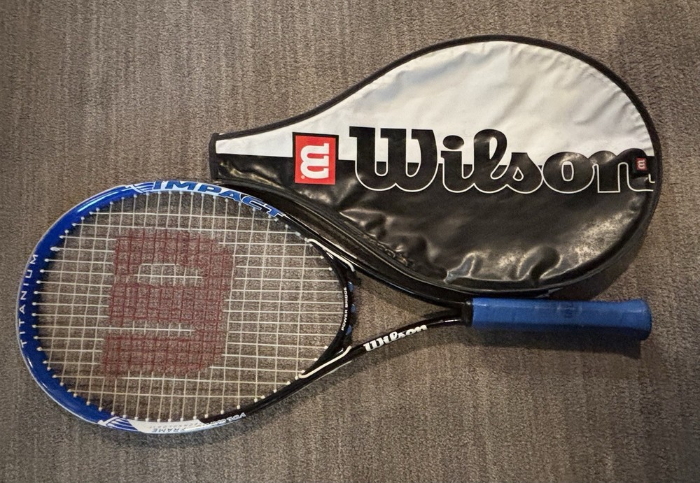 Wilson Impact Titanium Tennis Racket Power Bridge L3 4 3/8" Grip Size Medium