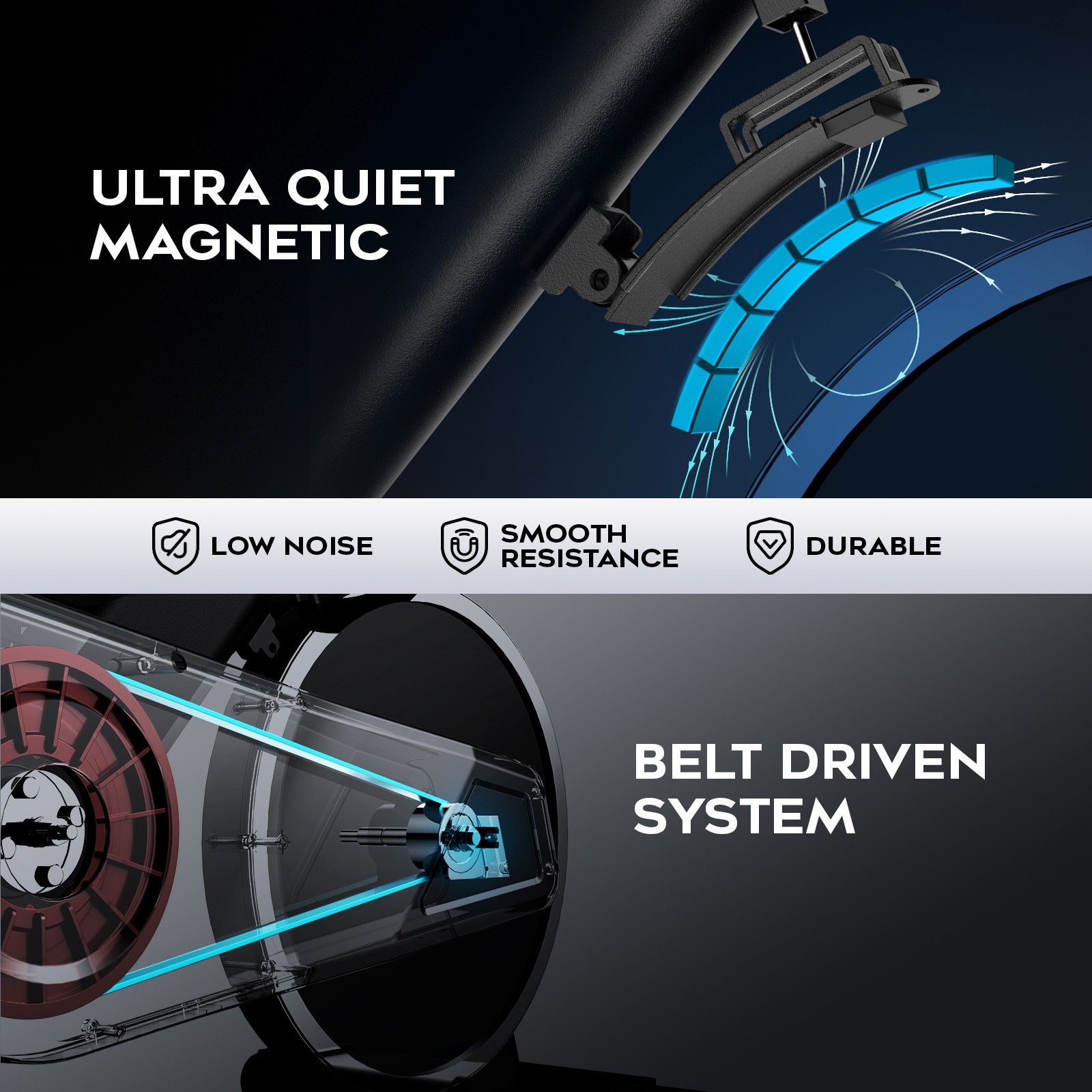 Exercise Bike Stationary Bike Home Workout Bike with Comfortable Seat Cushion