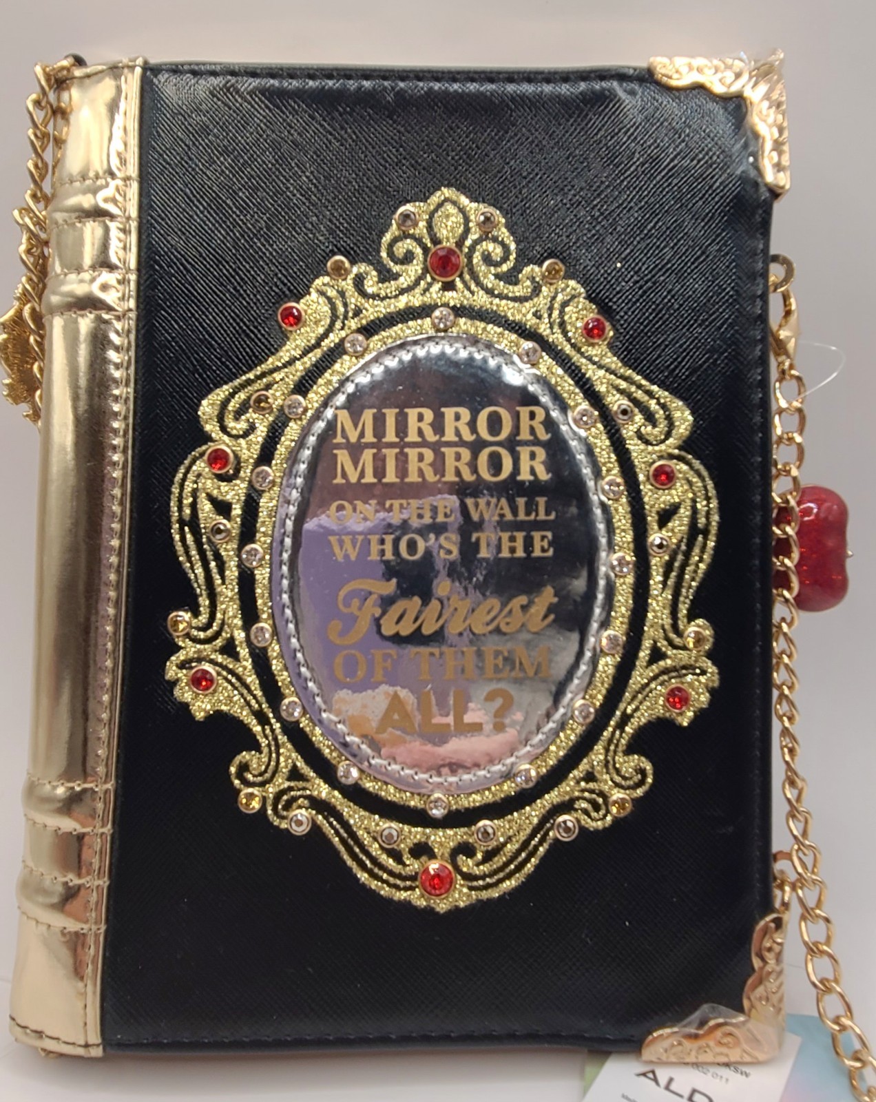 Disney x Aldo Clutch Purse Snow White Mirror Mirror, Disney 100th BlackGold New