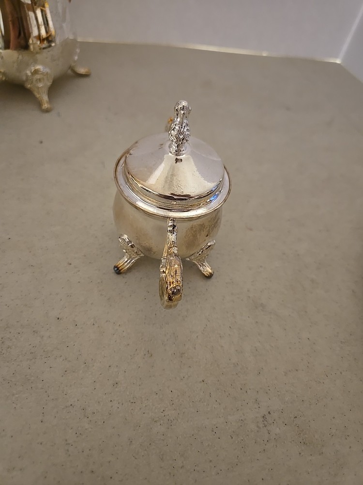 4 Pc. Silver Plated Mini Coffee Set