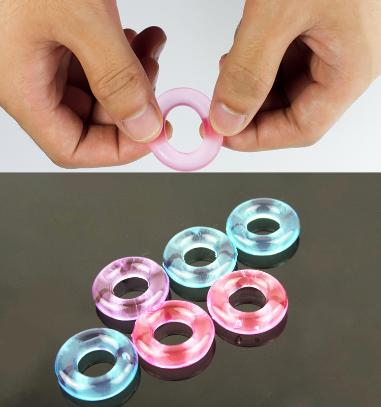 Ring for-Men Reusable Condoms Delay Ejaculation  Penis Extender Enlarger Sleeve