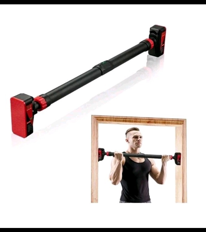 Pull Up Bar for Doorway w/ Level, Adjustable, 440lb Capacity