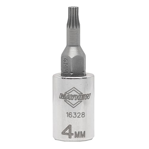 16024 Triple Square Socket Bit Set, 9-Piece Triple Square Polished Chrome