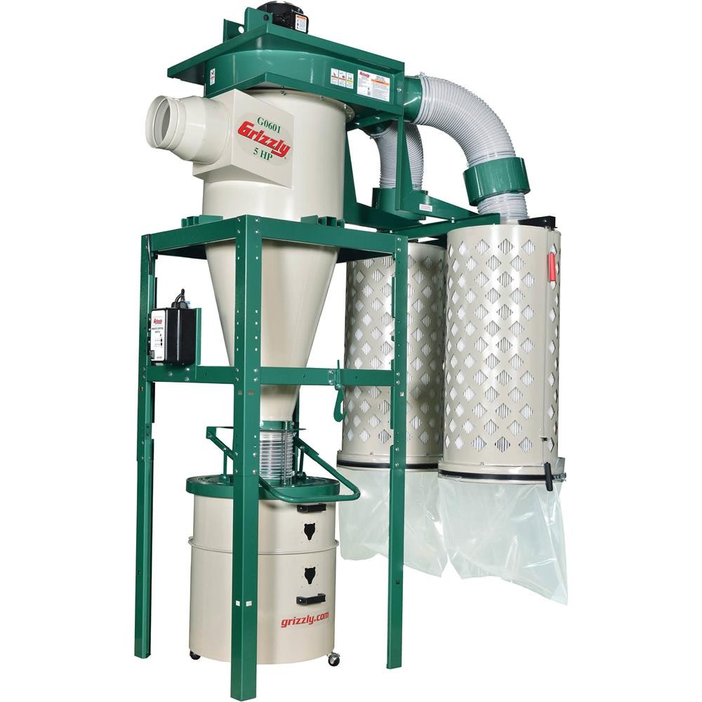 G0601 5 HP 3-Phase Cyclone Dust Collector