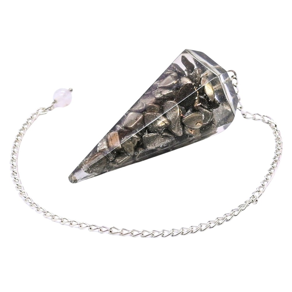 Pyrite Orgone Crystal Pendulums