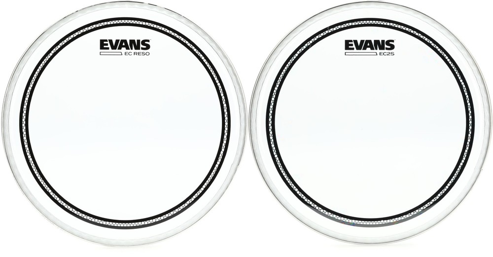 Evans EC2S Clear Drumhead - 8 inch + Evans TT08ECR Value Bundle