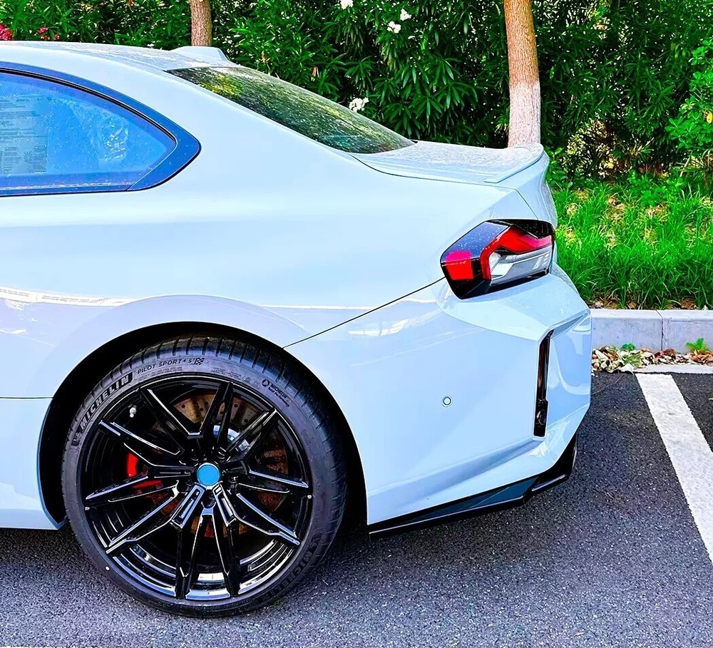 For BMW M2 G87 Gloss Black Rear Corner Side Spats Diffuser Body M Performance