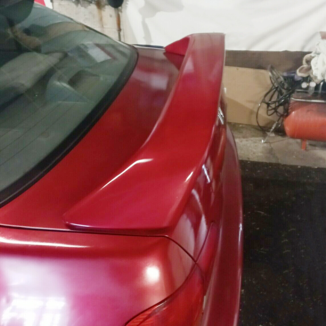 FOR HONDA CIVIC 4DR COUPE EM EJ Si 96-2000 TRUNK SPOILER WING W/ LED BRAKE LIGHT