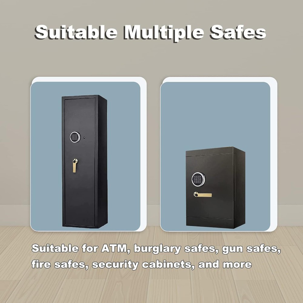Square Shaft Safe Handle Replacement Brass Finish Standard L Shape for ATM
