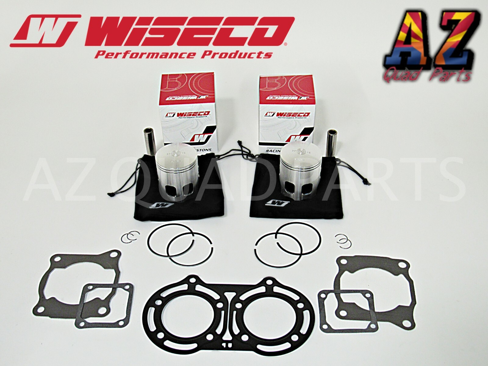 Banshee 350 64mm 795 LONG ROD Stock Standard Bore Wiseco Pistons & Gaskets Kit