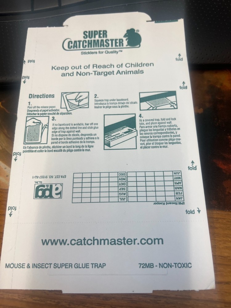12 Catchmaster 72mb SUPER Glueboards