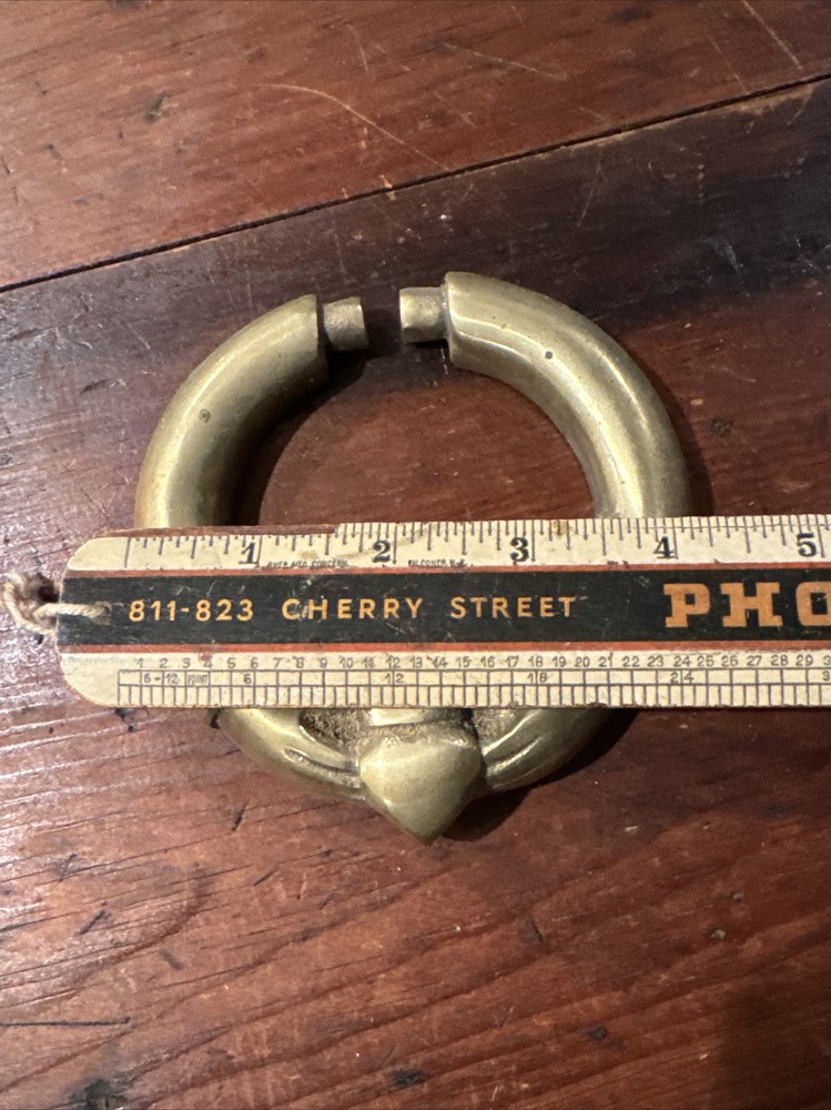 Heavy Vintage Brass Door Knocker