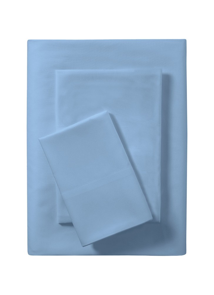 Mainstays Basic Value Microfiber Bed Sheet Set, Light Blue, Twin, 3 Piece