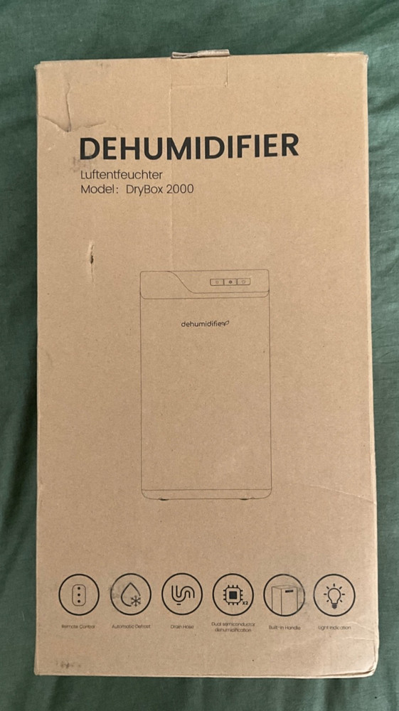 LUFTENTFEUCHTER PORTABLE DEHUMIDIFIER MODEL: DRYBOX2000 OPEN BOX PORTABLE