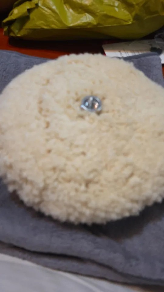 Wool Polishing Pad 7 Inch 180mm Double Sided Hook Loop Buffing Cutting Tool