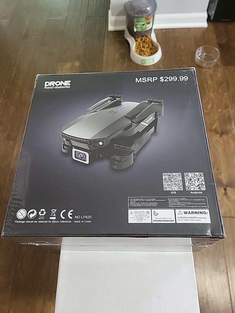 SMS Drone Avoid Obstacles Black HD 4k Camera Beginners New Factory Sealed