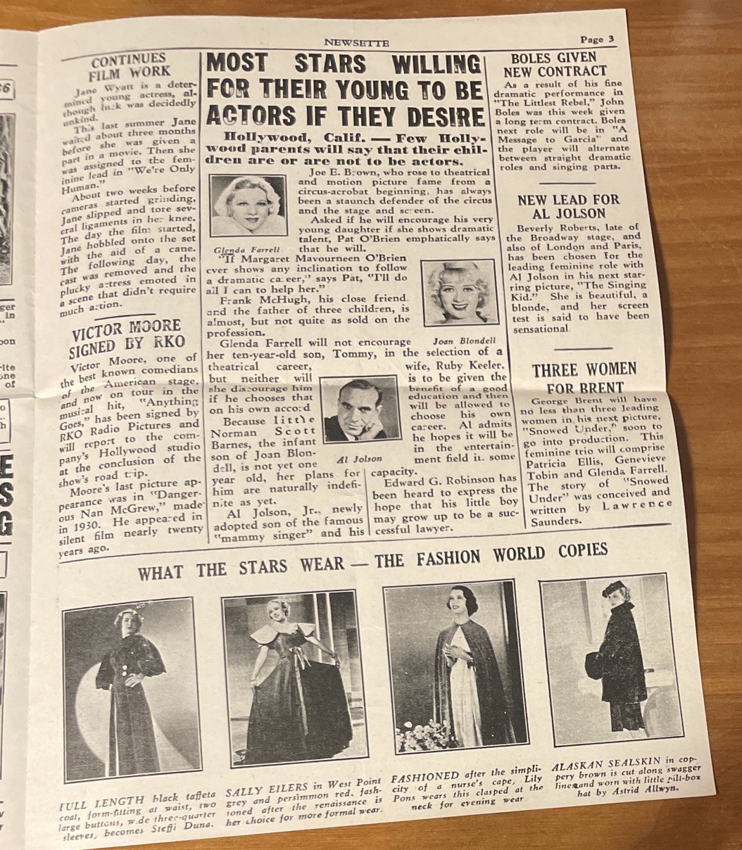 Everything Goes Original RKO Newsette Theater Will Rogers NY Prettiest Girls 36’