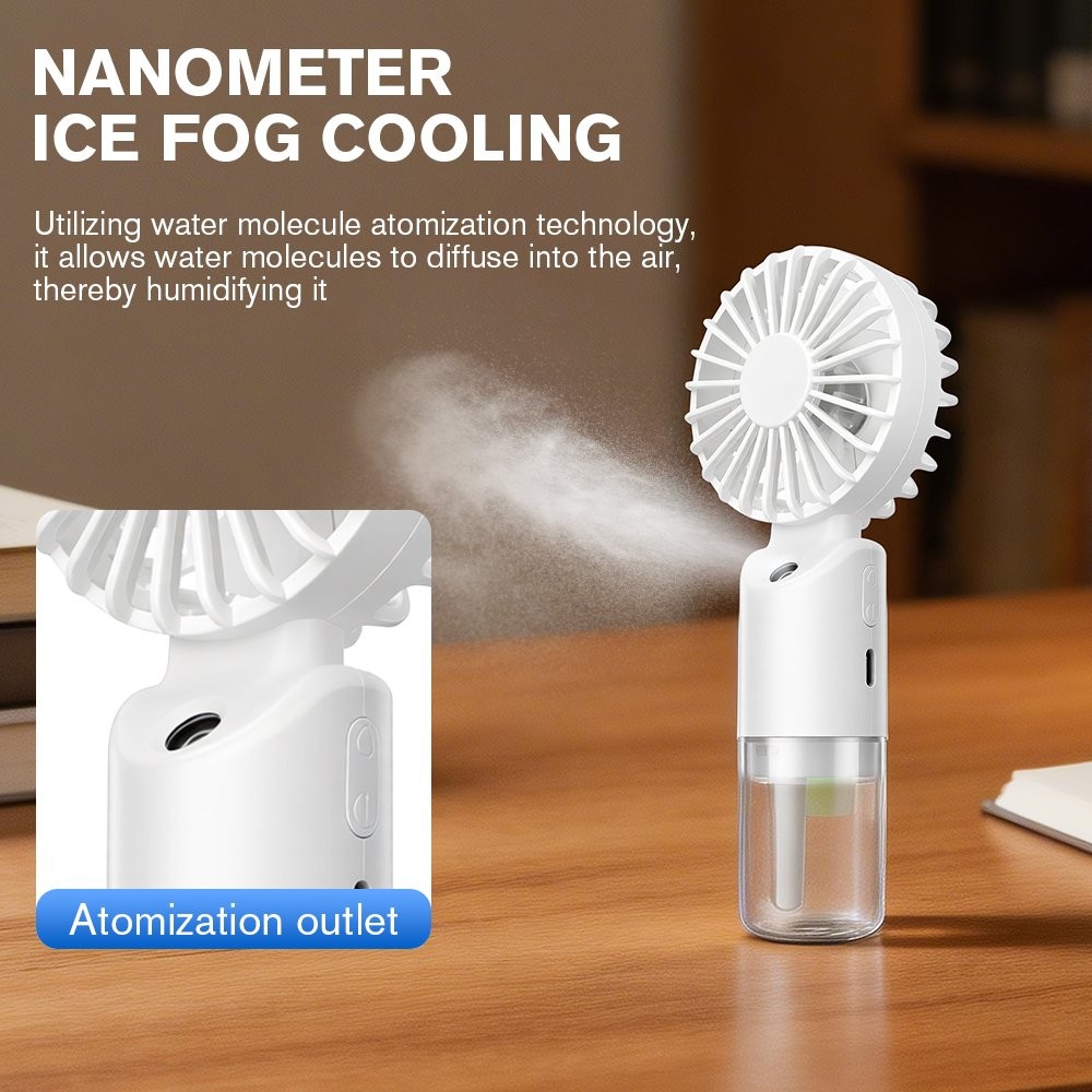 Portable Handheld Misting Fan Desktop Humidifying Adjustable Speed Humidifier