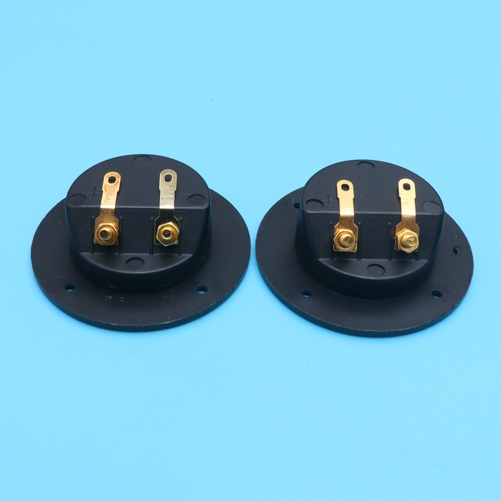 2Way Speaker Terminal Binding Post Round Spring Connectors for Audio Boxes