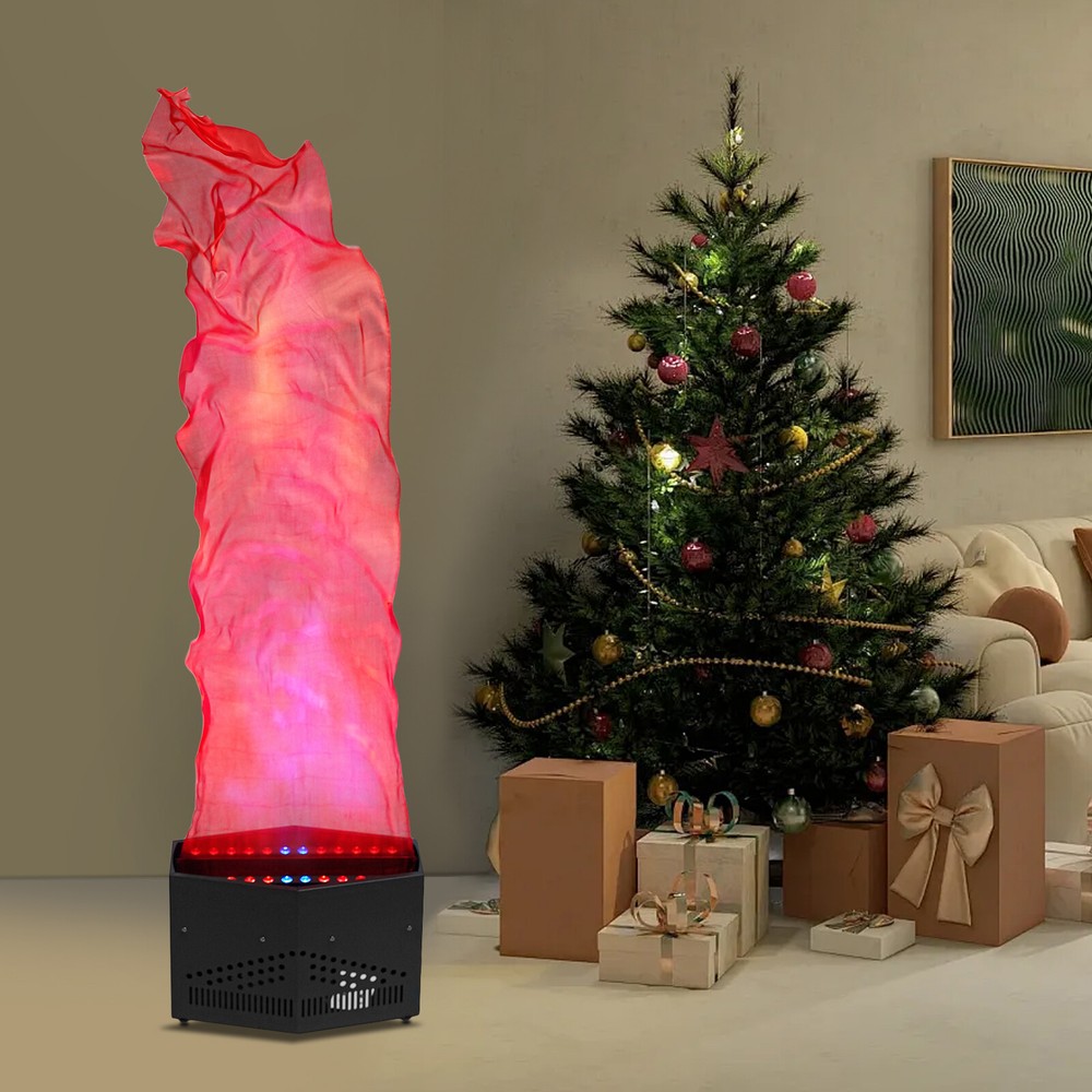 24 LED Flame Fire Light Machine Stage Atmosphere Effect Party Fake Fire Flame