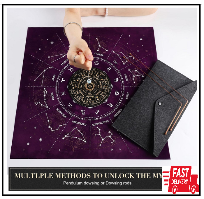 99.99% Copper Dowsing Rods - 2PCS Divining Rods+Dowsing Pendulum + Divination