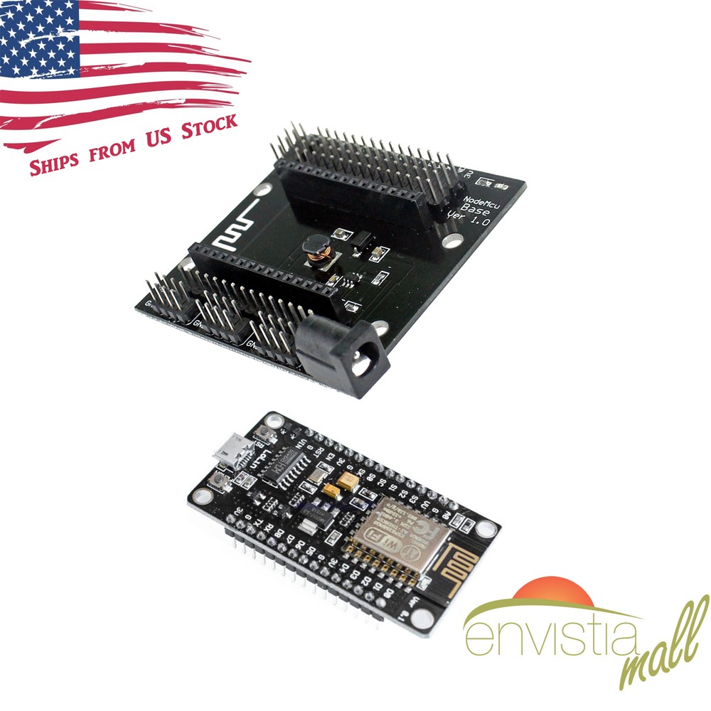 NodeMcu LUA ESP8266 ESP-12E CH340G WiFi Development Board V3 + Expansion Base US