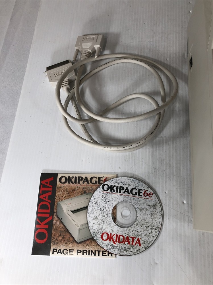 Vintage Okidata OkiPage Model 6e Laser Printer With CD