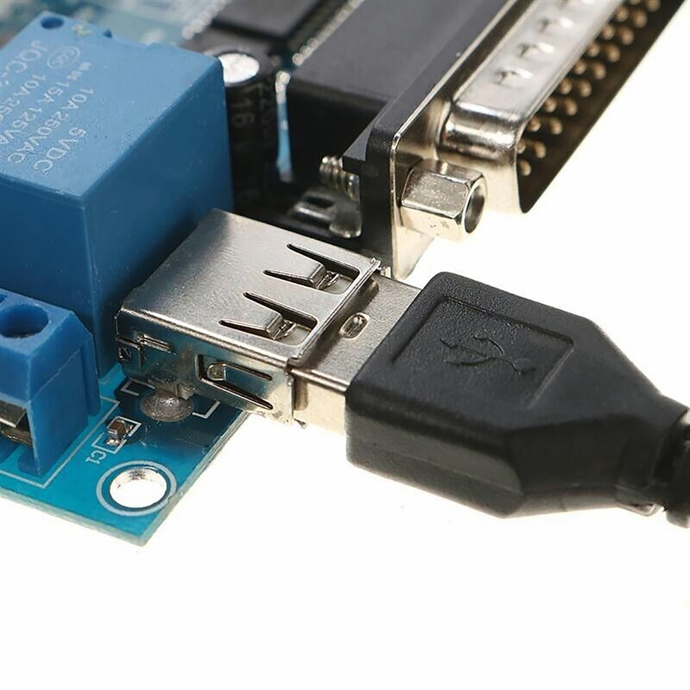 5 axis CNC Breakout Board with USB Cable for Stepper Motor Driver MACH3