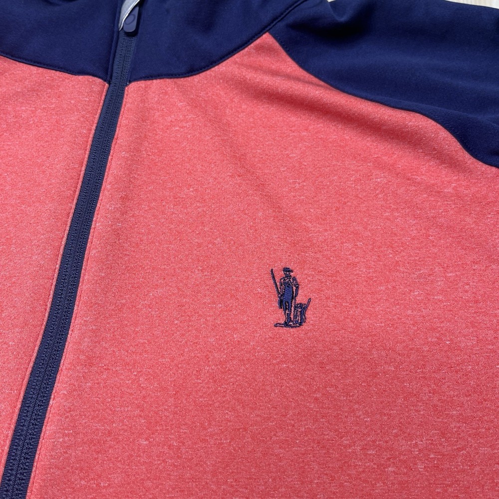 Zero Restriction 1/4 Zip Golf Pullover Logo Lightweight Red Blue Mens Medium