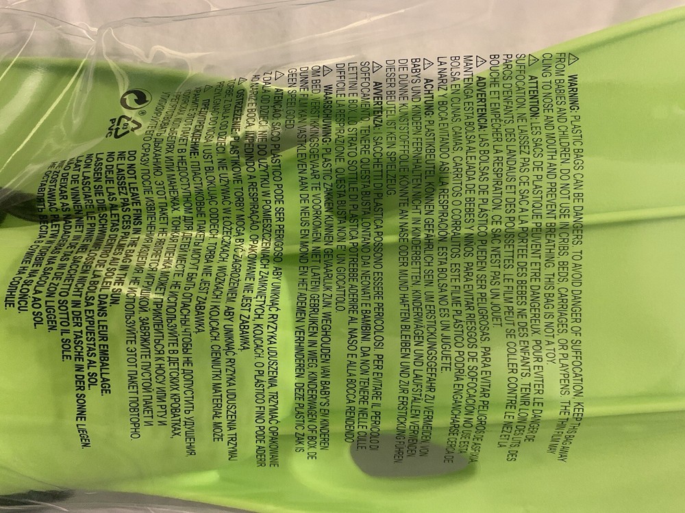 Green Medium Size Adjustable Flipper Pair. Size 6-11