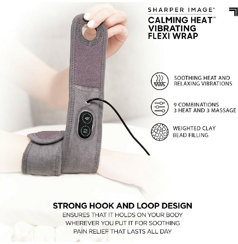 Sharper Image Calming Heat Massaging Flexi Wrap
