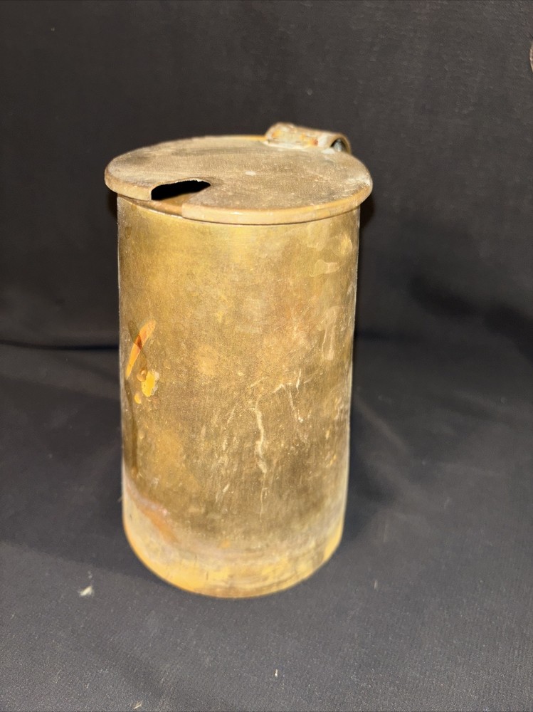 Vintage/Antique Cape Cod Brass Fire Starter Can 6.5”