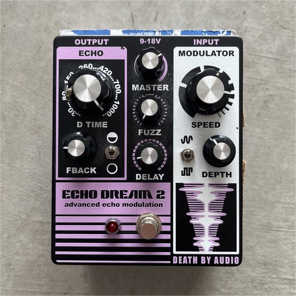 death by audio echo dream 2 analog echo modulation guitar pedal