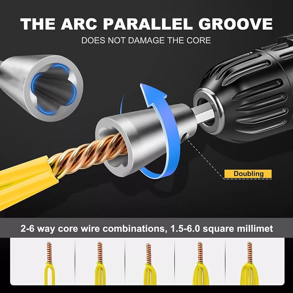 Wire Stripper Electrician Drill Electrical Wire Stripping Twisting Upgrade Tools