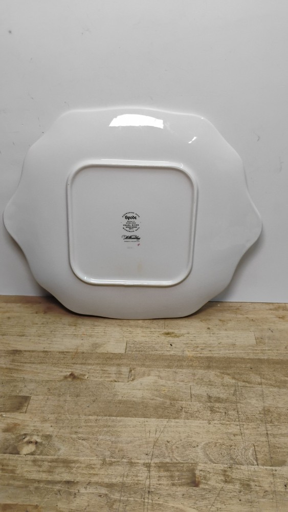 Spode Pearl River Williamsburg 11.5" Cake Plate ~~ Pristine Condition ~~