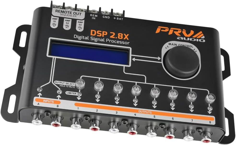 8 Channel Full Digital Car Audio DSP Processor with Equalizer & Remote Control