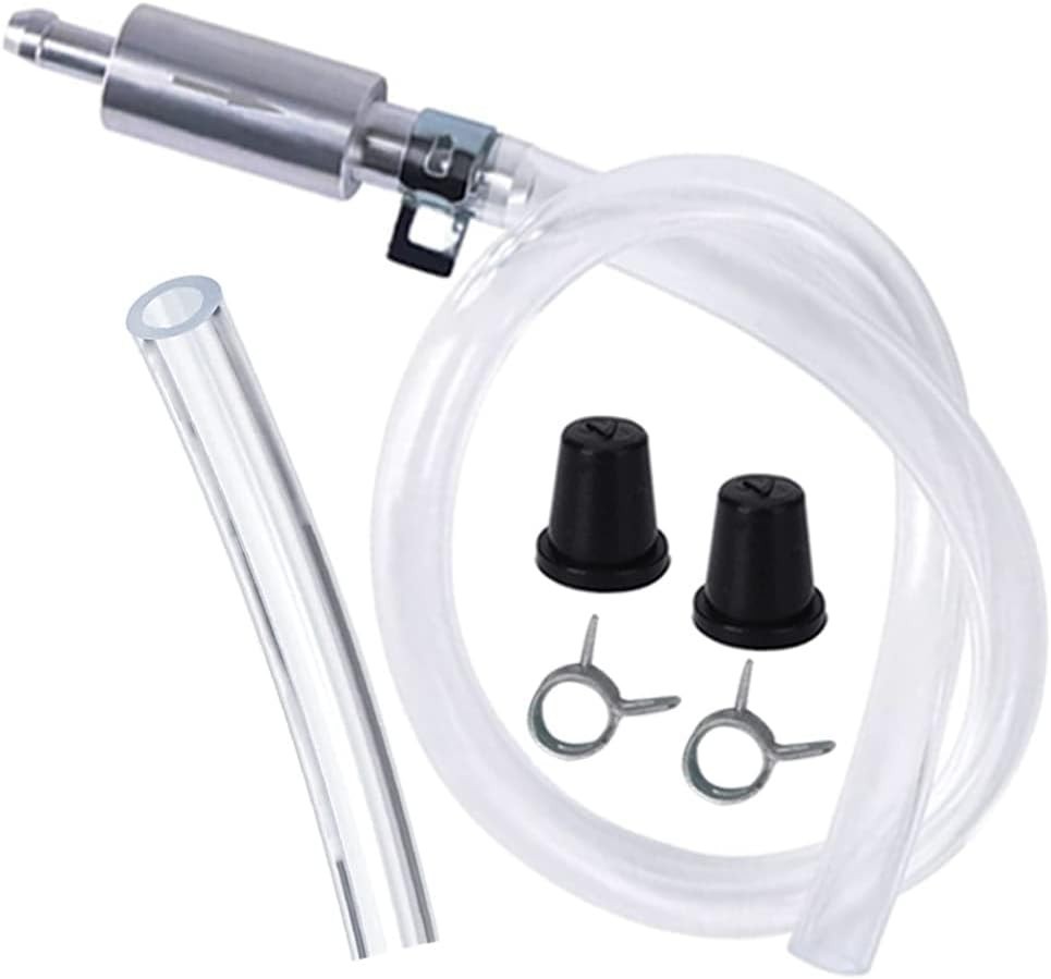 Compact Motorcycle Brake Bleeder Hose with Check Valve - Efficient Fluid Removal
