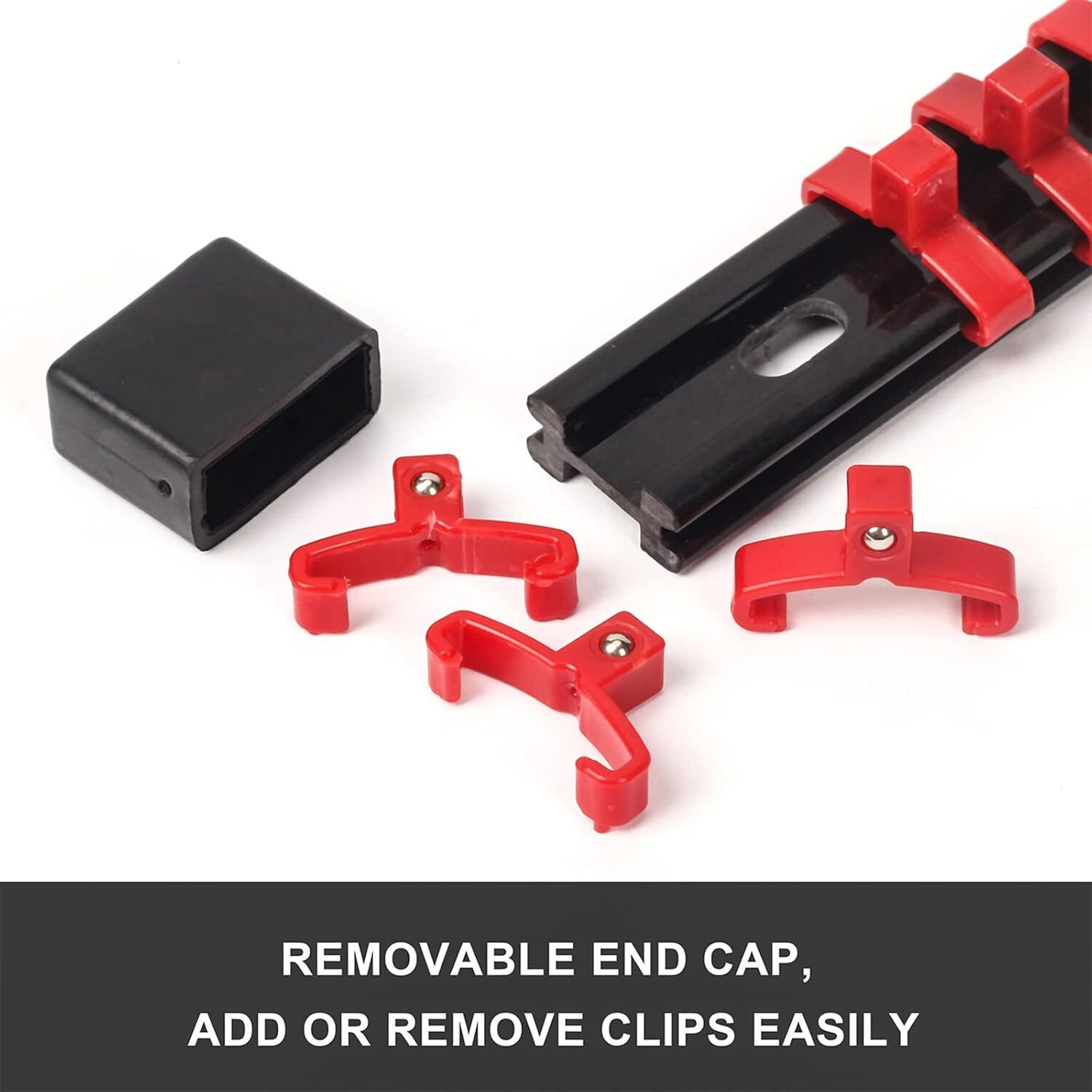 12PC ABS Socket Organizer Portable Socket Rail Holder for Toolbox 1/4" 3/8" 1/2"