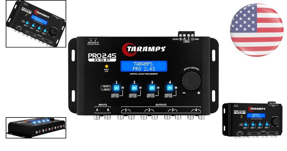 Versatile Pro 2.4S DSP Equalizer - Dual Input Audio Processor with 12 EQ Presets