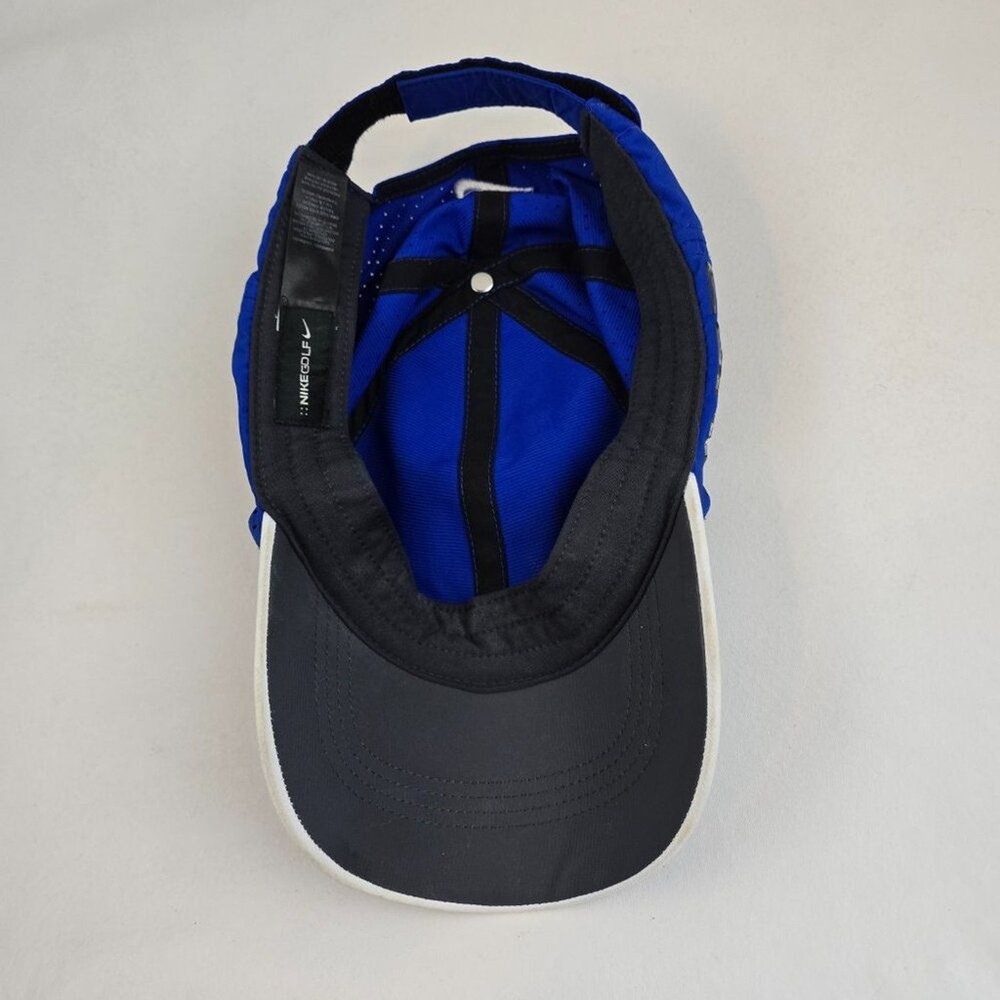 Nike Golf Hat Mens Strapback Adjustable Blue White Lightweight 20XI Performance