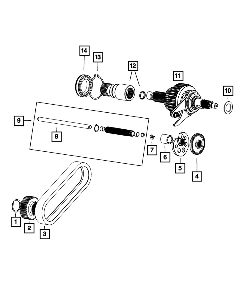 Genuine Mopar Input Gear 68223559AA