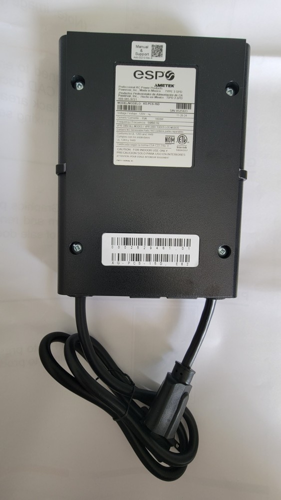 esp Next Gen Model XG-PCS-15D Surge Protector New - Open Box