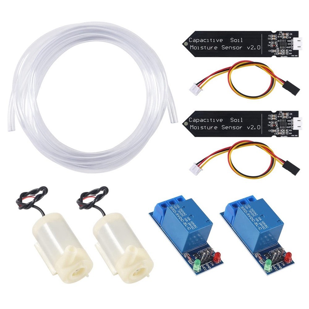 1set Automatic Irrigation DIY Kit Watering System Capacitive Soil Moisture4596