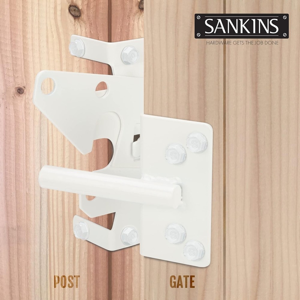 Self-Locking Gate Latch - Heavy Duty Automatic Lock for Fences & Gates