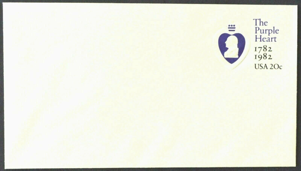 1982 US Sc. #U603 stamped envelope, 20 cent mint entire, excellent shape