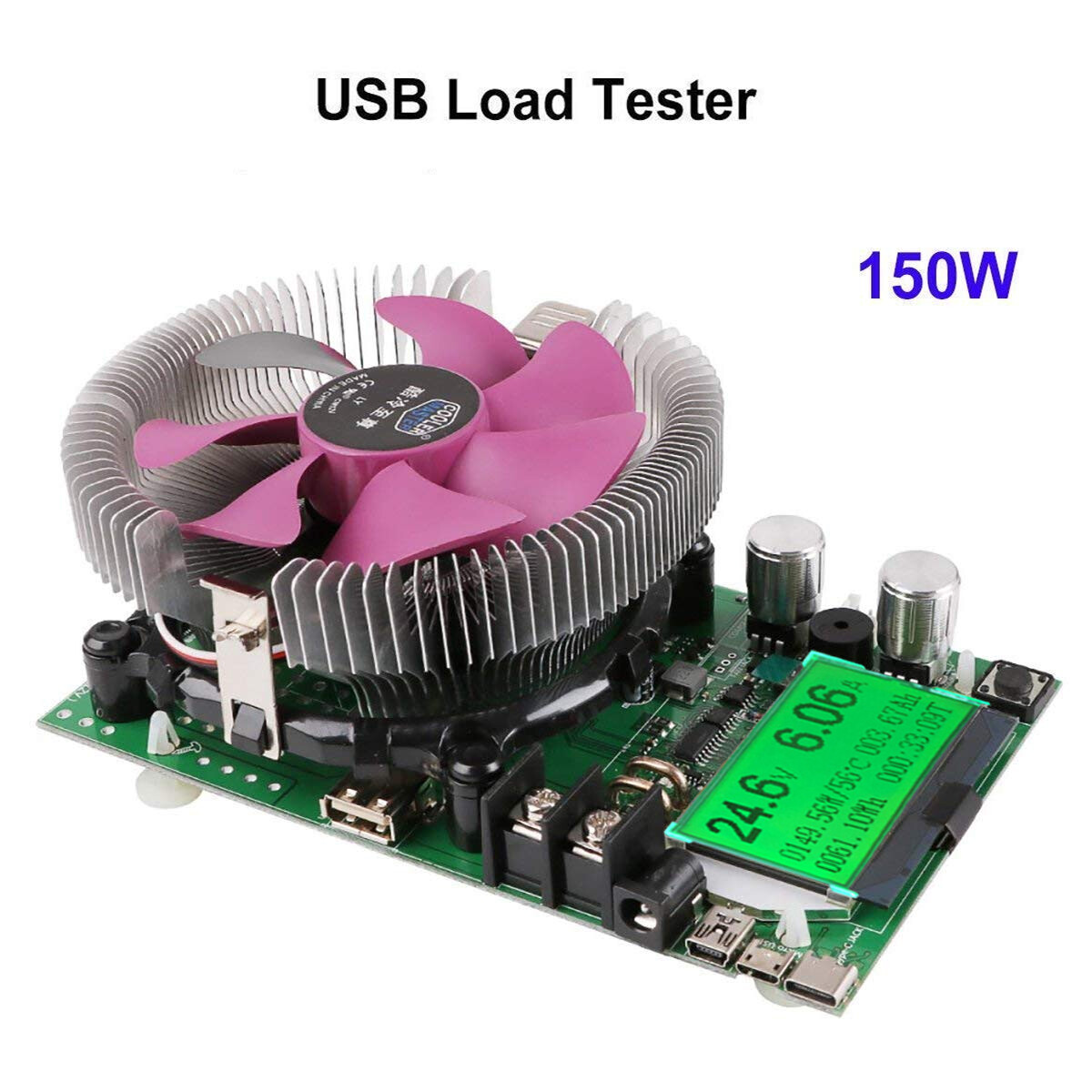 Electronic USB Load Battery Capacity Tester 150W 200V 20A Constant Current
