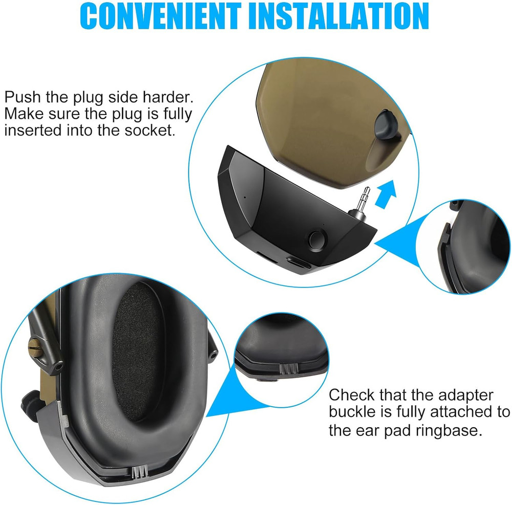 Wireless Bluetooth Adapter Walker S Razor Earmuffs 5.1 Receiver Typec Port